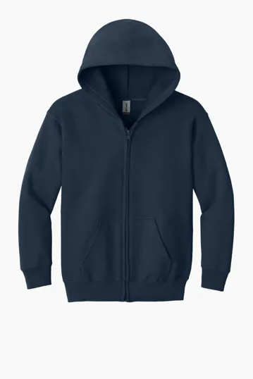 Gildan Youth Heavy Blend Full-Zip Hooded Sweatshirt — view 3
