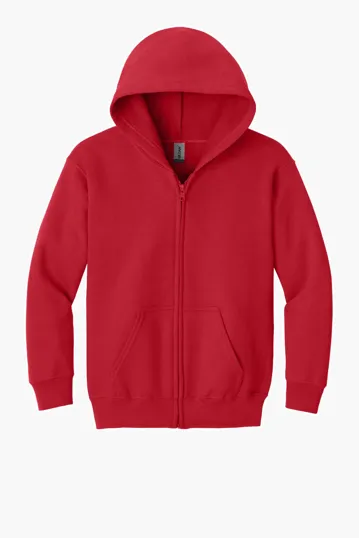 Gildan Youth Heavy Blend Full-Zip Hooded Sweatshirt — view 4