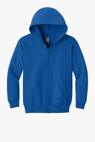 Gildan Youth Heavy Blend Full-Zip Hooded Sweatshirt — view 5
