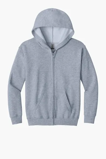 Gildan Youth Heavy Blend Full-Zip Hooded Sweatshirt — view 6