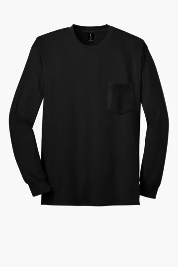 Gildan Ultra Cotton Long Sleeve T-Shirt with Pocket — view 2