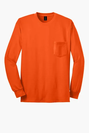 Gildan Ultra Cotton Long Sleeve T-Shirt with Pocket — view 4