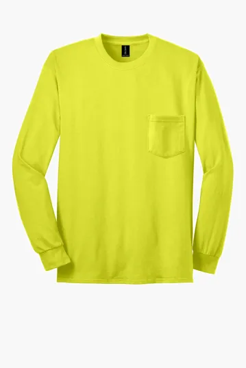 Gildan Ultra Cotton Long Sleeve T-Shirt with Pocket — view 5