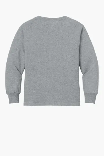 Jerzees Youth Dri-Power Long Sleeve T-Shirt — view 6