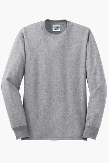 Jerzees Dri-Power Long Sleeve T-Shirt, 50/50 Cotton/Poly — view 2