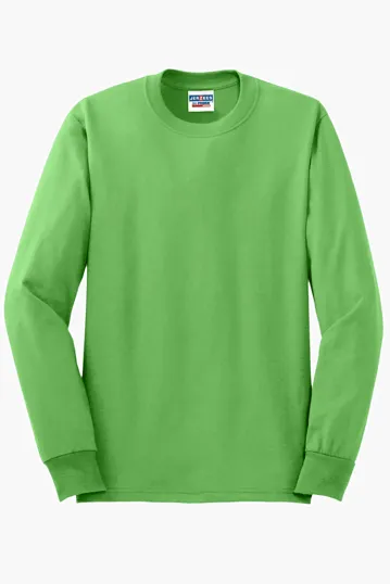 Jerzees Dri-Power Long Sleeve T-Shirt, 50/50 Cotton/Poly — view 8