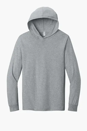 Jerzees Classics Unisex Cotton Long Sleeve Hooded T-Shirt — view 2
