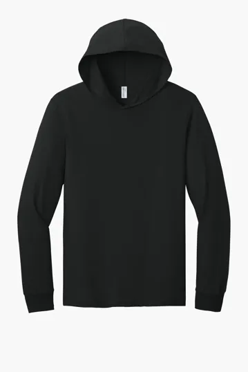 Jerzees Classics Unisex Cotton Long Sleeve Hooded T-Shirt — view 3