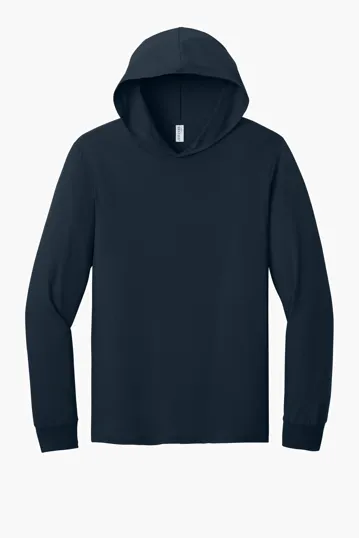 Jerzees Classics Unisex Cotton Long Sleeve Hooded T-Shirt — view 4