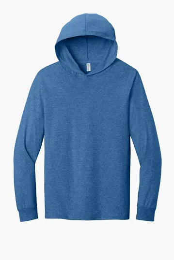 Jerzees Classics Unisex Cotton Long Sleeve Hooded T-Shirt — view 8