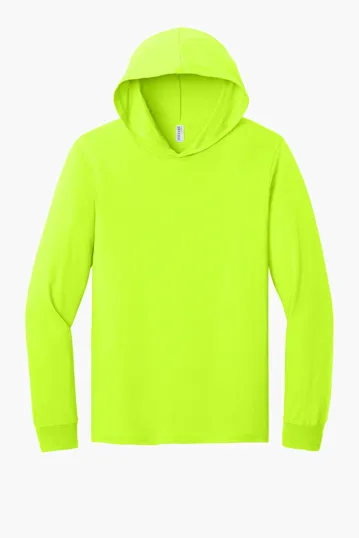 Jerzees Classics Unisex Cotton Long Sleeve Hooded T-Shirt — view 9