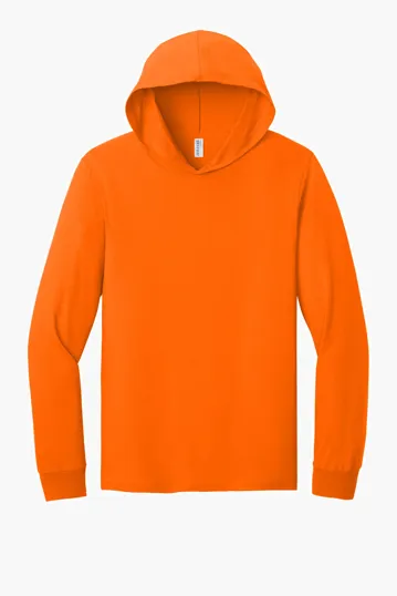 Jerzees Classics Unisex Cotton Long Sleeve Hooded T-Shirt — view 10