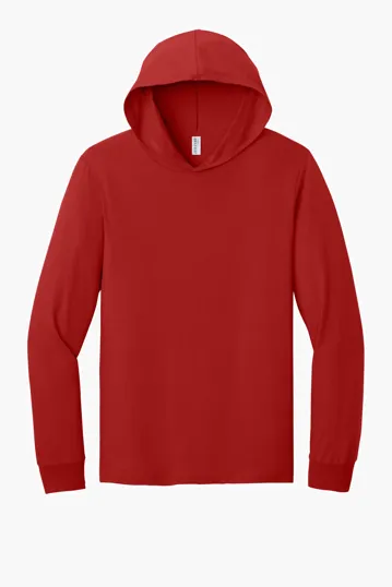 Jerzees Classics Unisex Cotton Long Sleeve Hooded T-Shirt — view 12