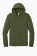 Jerzees Classics Unisex Cotton Long Sleeve Hooded T-Shirt — view 6