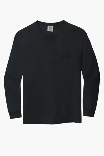 COMFORT COLORS Heavyweight Ring Spun Long Sleeve Pocket Tee. — view 2