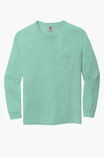 COMFORT COLORS Heavyweight Ring Spun Long Sleeve Pocket Tee. — view 5