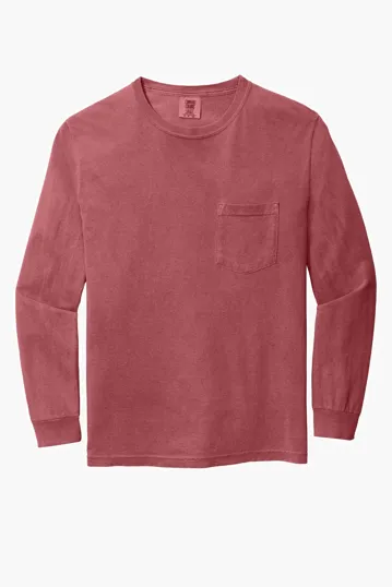 COMFORT COLORS Heavyweight Ring Spun Long Sleeve Pocket Tee. — view 7
