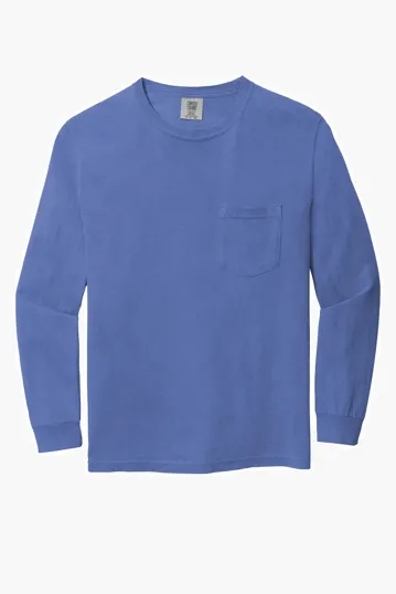 COMFORT COLORS Heavyweight Ring Spun Long Sleeve Pocket Tee. — view 8