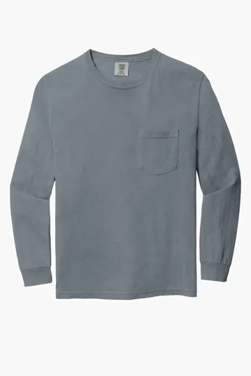 COMFORT COLORS Heavyweight Ring Spun Long Sleeve Pocket Tee. — view 9