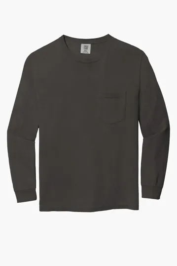 COMFORT COLORS Heavyweight Ring Spun Long Sleeve Pocket Tee. — view 12