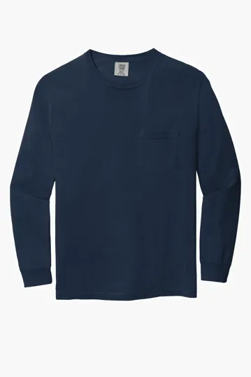 COMFORT COLORS Heavyweight Ring Spun Long Sleeve Pocket Tee. — view 14
