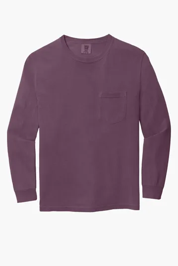 COMFORT COLORS Heavyweight Ring Spun Long Sleeve Pocket Tee. — view 32