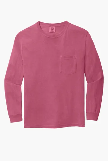 COMFORT COLORS Heavyweight Ring Spun Long Sleeve Pocket Tee. — view 34