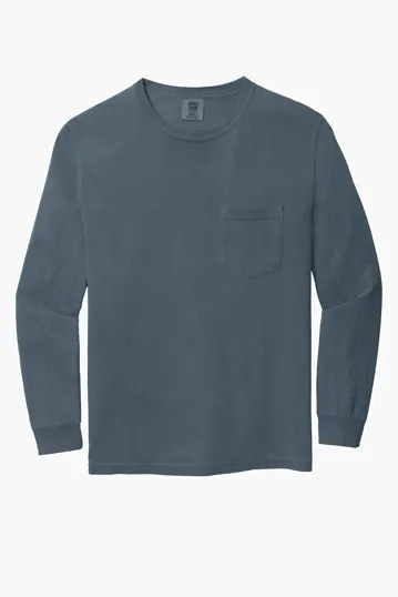 COMFORT COLORS Heavyweight Ring Spun Long Sleeve Pocket Tee. — view 35