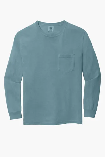 COMFORT COLORS Heavyweight Ring Spun Long Sleeve Pocket Tee. — view 36