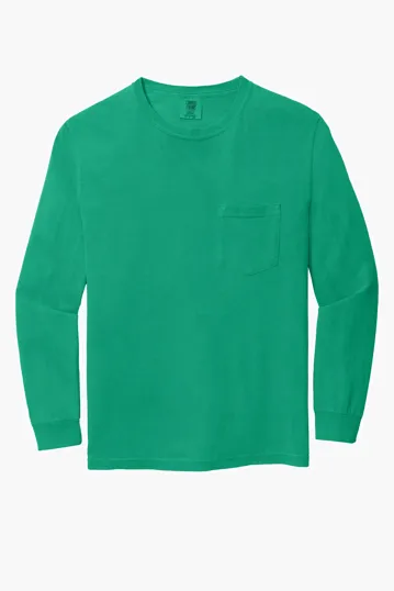 COMFORT COLORS Heavyweight Ring Spun Long Sleeve Pocket Tee. — view 37
