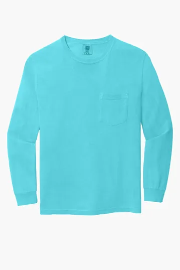COMFORT COLORS Heavyweight Ring Spun Long Sleeve Pocket Tee. — view 39