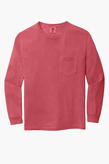 COMFORT COLORS Heavyweight Ring Spun Long Sleeve Pocket Tee. — view 41