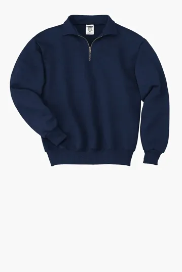 Jerzees Super Sweats NuBlend 1/4-Zip Sweatshirt with Cadet Collar — view 7
