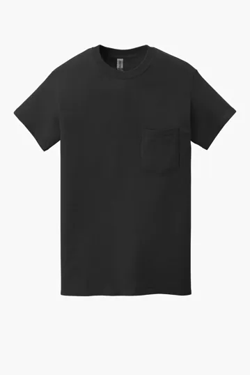 Gildan Heavy Cotton 100% Cotton Pocket T-Shirt — view 2