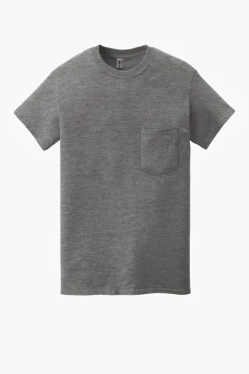 Gildan Heavy Cotton 100% Cotton Pocket T-Shirt — view 4