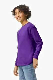 Picture For Gildan Youth Heavy Cotton 100% Cotton Long Sleeve T-Shirt. 