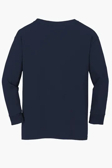 Gildan Youth Heavy Cotton Long Sleeve T-Shirt — view 9