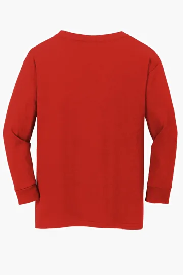 Gildan Youth Heavy Cotton Long Sleeve T-Shirt — view 10