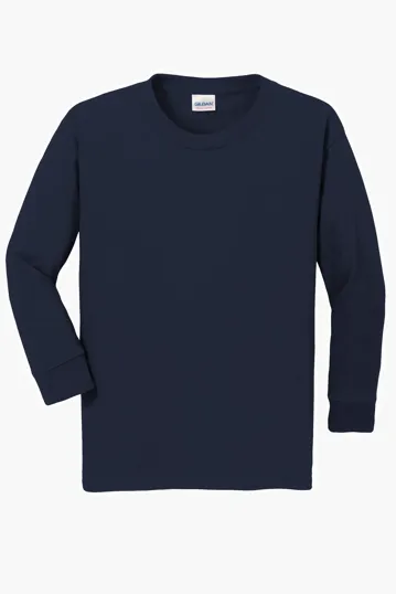 Gildan Youth Heavy Cotton Long Sleeve T-Shirt — view 3