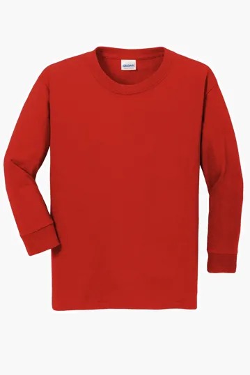 Gildan Youth Heavy Cotton Long Sleeve T-Shirt — view 4