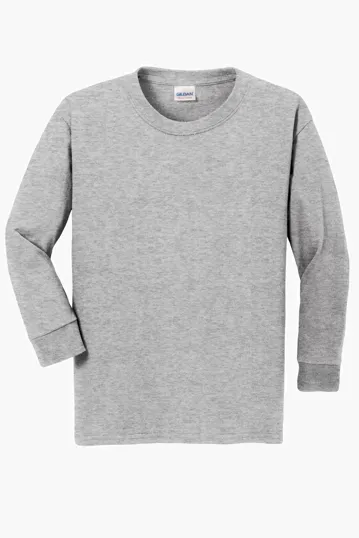 Gildan Youth Heavy Cotton Long Sleeve T-Shirt — view 6