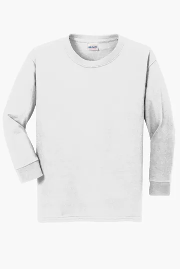 Gildan Youth Heavy Cotton Long Sleeve T-Shirt — view 7
