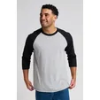 Jerzees Unisex Premium Blend 3/4-Sleeve Raglan
