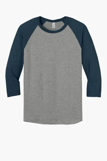 Jerzees Unisex Premium Blend 3/4-Sleeve Raglan — view 4