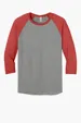 Jerzees Unisex Premium Blend 3/4-Sleeve Raglan — view 3