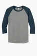 Jerzees Unisex Premium Blend 3/4-Sleeve Raglan — view 4