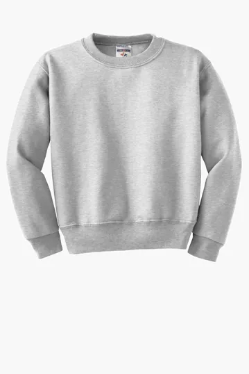 Jerzees Youth NuBlend Crewneck Sweatshirt — view 2