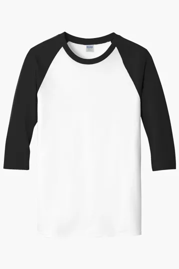 Gildan Heavy Cotton 3/4-Sleeve Raglan T-Shirt — view 3