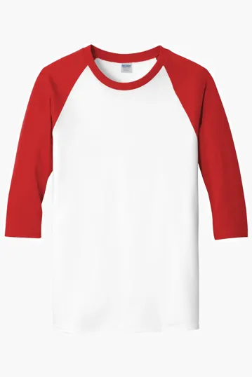 Gildan Heavy Cotton 3/4-Sleeve Raglan T-Shirt — view 5