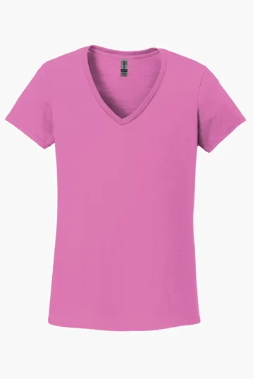 Gildan Women's Heavy Cotton V-Neck T-Shirt — view 2
